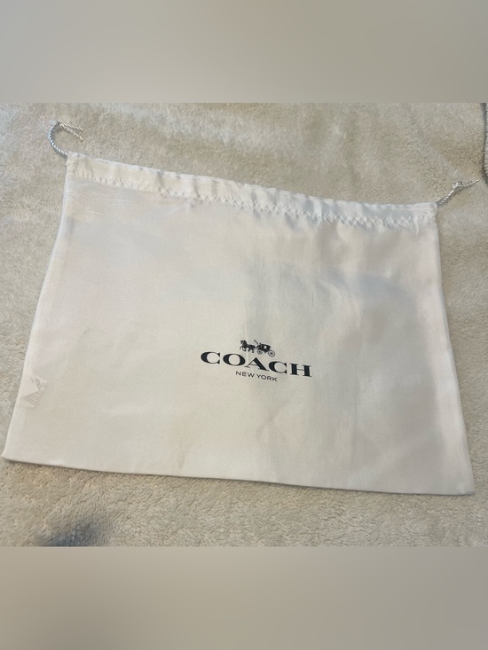 Coach Other - Coach White Drawstring Logo Dust Bag with Black Print